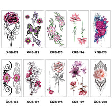 Load image into Gallery viewer, Flower Small Full Arm Totem Tattoo Sticker Animal Skull Colorful Tattoo Sticker Lotus Men Creative Women Totem Tattoo Stickers
