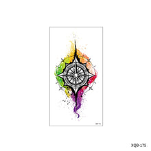 Load image into Gallery viewer, Flower Small Full Arm Totem Tattoo Sticker Animal Skull Colorful Tattoo Sticker Lotus Men Creative Women Totem Tattoo Stickers

