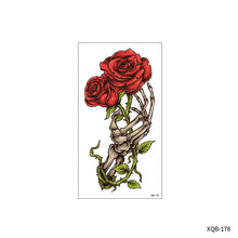 Load image into Gallery viewer, Flower Small Full Arm Totem Tattoo Sticker Animal Skull Colorful Tattoo Sticker Lotus Men Creative Women Totem Tattoo Stickers
