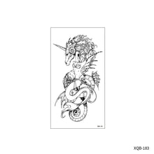 Load image into Gallery viewer, Flower Small Full Arm Totem Tattoo Sticker Animal Skull Colorful Tattoo Sticker Lotus Men Creative Women Totem Tattoo Stickers
