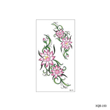 Load image into Gallery viewer, Flower Small Full Arm Totem Tattoo Sticker Animal Skull Colorful Tattoo Sticker Lotus Men Creative Women Totem Tattoo Stickers
