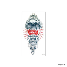 Load image into Gallery viewer, Flower Small Full Arm Totem Tattoo Sticker English Alphabet Flowers Tattoo Sticker Lotus Men Creative Women Totem Tattoo Stickers
