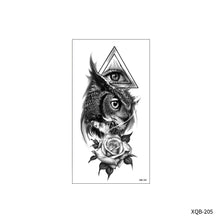 Load image into Gallery viewer, Flower Small Full Arm Totem Tattoo Sticker English Alphabet Flowers Tattoo Sticker Lotus Men Creative Women Totem Tattoo Stickers
