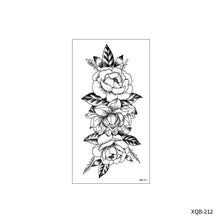 Load image into Gallery viewer, Flower Small Full Arm Totem Tattoo Sticker English Alphabet Flowers Tattoo Sticker Lotus Men Creative Women Totem Tattoo Stickers
