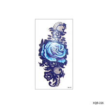 Load image into Gallery viewer, Flower Small Full Arm Totem Tattoo Sticker English Alphabet Flowers Tattoo Sticker Lotus Men Creative Women Totem Tattoo Stickers
