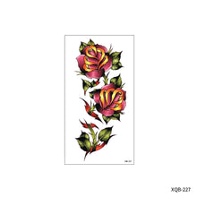 Load image into Gallery viewer, Flower Small Full Arm Totem Tattoo Sticker English Alphabet Flowers Tattoo Sticker Lotus Men Creative Women Totem Tattoo Stickers
