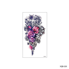 Load image into Gallery viewer, Flower Small Full Arm Totem Tattoo Sticker English Alphabet Flowers Tattoo Sticker Lotus Men Creative Women Totem Tattoo Stickers

