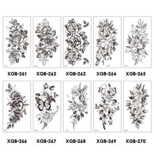 Load image into Gallery viewer, Flower Small Full Arm Totem Tattoo Sticker Animal Skull Colorful Tattoo Sticker Lotus Men Creative Women Totem Tattoo Stickers
