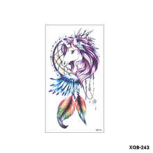 Load image into Gallery viewer, Flower Small Full Arm Totem Tattoo Sticker Animal Skull Colorful Tattoo Sticker Lotus Men Creative Women Totem Tattoo Stickers
