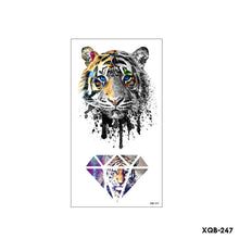 Load image into Gallery viewer, Flower Small Full Arm Totem Tattoo Sticker Animal Skull Colorful Tattoo Sticker Lotus Men Creative Women Totem Tattoo Stickers
