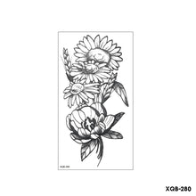 Load image into Gallery viewer, Flower Small Full Arm Totem Tattoo Sticker Animal Skull Colorful Tattoo Sticker Lotus Men Creative Women Totem Tattoo Stickers
