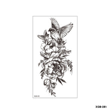 Load image into Gallery viewer, Flower Small Full Arm Totem Tattoo Sticker Fashion Lily Flowers Tattoo Sticker Clock Men Creative Women Totem Tattoo Stickers
