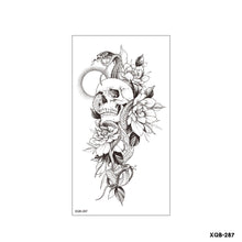 Load image into Gallery viewer, Flower Small Full Arm Totem Tattoo Sticker Fashion Lily Flowers Tattoo Sticker Clock Men Creative Women Totem Tattoo Stickers
