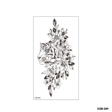 Load image into Gallery viewer, Flower Small Full Arm Totem Tattoo Sticker Fashion Lily Flowers Tattoo Sticker Clock Men Creative Women Totem Tattoo Stickers
