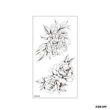 Load image into Gallery viewer, Flower Small Full Arm Totem Tattoo Sticker Fashion Lily Flowers Tattoo Sticker Clock Men Creative Women Totem Tattoo Stickers
