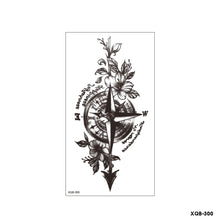 Load image into Gallery viewer, Flower Small Full Arm Totem Tattoo Sticker Fashion Lily Flowers Tattoo Sticker Clock Men Creative Women Totem Tattoo Stickers
