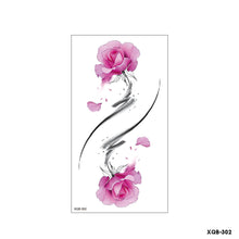 Load image into Gallery viewer, Flower Small Full Arm Totem Tattoo Sticker Fashion Lily Flowers Tattoo Sticker Clock Men Creative Women Totem Tattoo Stickers
