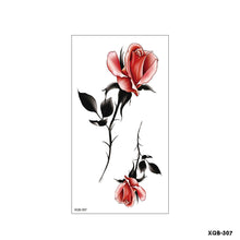 Load image into Gallery viewer, Flower Small Full Arm Totem Tattoo Sticker Fashion Lily Flowers Tattoo Sticker Clock Men Creative Women Totem Tattoo Stickers
