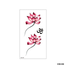 Load image into Gallery viewer, Flower Small Full Arm Totem Tattoo Sticker Fashion Lily Flowers Tattoo Sticker Clock Men Creative Women Totem Tattoo Stickers
