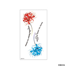 Load image into Gallery viewer, Flower Small Full Arm Totem Tattoo Sticker Fashion Lily Flowers Tattoo Sticker Clock Men Creative Women Totem Tattoo Stickers
