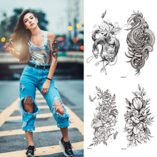 Load image into Gallery viewer, Creative Small Full Arm Totem Tattoo Sticker Fashion Lily Flowers Body Tattoo Sticker Animal Men Women Totem Tattoo Stickers
