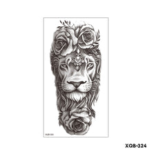 Load image into Gallery viewer, Creative Small Full Arm Totem Tattoo Sticker Fashion Lily Flowers Body Tattoo Sticker Animal Men Women Totem Tattoo Stickers
