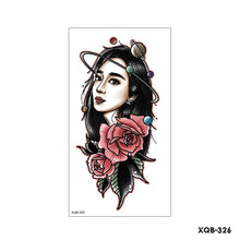 Load image into Gallery viewer, Creative Small Full Arm Totem Tattoo Sticker Fashion Lily Flowers Body Tattoo Sticker Animal Men Women Totem Tattoo Stickers

