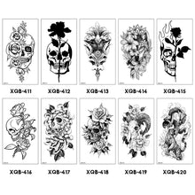 Load image into Gallery viewer, Creative Flower Half Arm Cool Tattoo Stickers Waterproof Fashion Lion Animal Tiger Men Women Female Snake Tattoo Stickers
