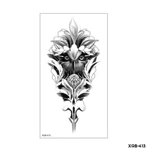 Load image into Gallery viewer, Creative Flower Half Arm Cool Tattoo Stickers Waterproof Fashion Lion Animal Tiger Men Women Female Snake Tattoo Stickers
