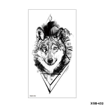 Load image into Gallery viewer, Creative Flower Half Arm Cool Tattoo Stickers Waterproof Fashion Lion Animal Tiger Men Women Female Snake Tattoo Stickers
