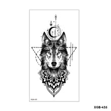 Load image into Gallery viewer, Creative Flower Half Arm Cool Tattoo Stickers Waterproof Fashion Lion Animal Tiger Men Women Female Snake Tattoo Stickers
