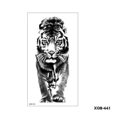 Load image into Gallery viewer, Creative Flower Half Arm Cool Tattoo Stickers Waterproof Fashion Lion Animal Tiger Men Women Female Snake Tattoo Stickers
