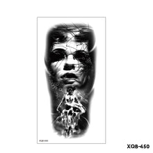 Load image into Gallery viewer, Creative Flower Half Arm Cool Tattoo Stickers Waterproof Fashion Lion Animal Tiger Men Women Female Snake Tattoo Stickers
