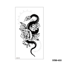 Load image into Gallery viewer, Creative Flower Half Arm Cool Tattoo Stickers Waterproof Fashion Lion Animal Tiger Men Women Female Snake Tattoo Stickers
