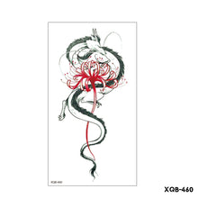 Load image into Gallery viewer, Creative Flower Half Arm Cool Tattoo Stickers Waterproof Fashion Lion Animal Tiger Men Women Female Snake Tattoo Stickers

