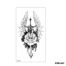 Load image into Gallery viewer, Creative Flower Half Arm Cool Tattoo Stickers Waterproof Fashion Lion Animal Tiger Men Women Female Snake Tattoo Stickers
