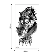 Load image into Gallery viewer, Creative Flower Half Arm Cool Tattoo Stickers Waterproof Fashion Lion Animal Tiger Men Women Female Snake Tattoo Stickers
