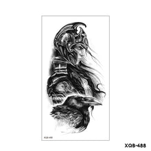 Load image into Gallery viewer, Creative Flower Half Arm Cool Tattoo Stickers Waterproof Fashion Lion Animal Tiger Men Women Female Snake Tattoo Stickers
