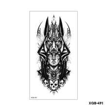 Load image into Gallery viewer, Creative Flower Half Arm Cool Tattoo Stickers Waterproof Fashion Lion Animal Tiger Men Women Female Snake Tattoo Stickers
