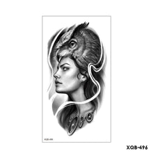 Load image into Gallery viewer, Creative Flower Half Arm Cool Tattoo Stickers Waterproof Fashion Lion Animal Tiger Men Women Female Snake Tattoo Stickers
