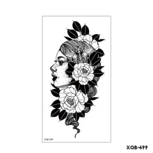 Load image into Gallery viewer, Creative Flower Half Arm Cool Tattoo Stickers Waterproof Fashion Lion Animal Tiger Men Women Female Snake Tattoo Stickers
