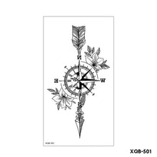 Load image into Gallery viewer, Creative Flower Half Arm Cool Tattoo Stickers Waterproof Fashion Lion Animal Tiger Men Women Female Snake Tattoo Stickers
