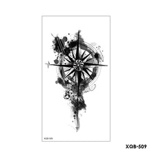 Load image into Gallery viewer, Creative Flower Half Arm Cool Tattoo Stickers Waterproof Fashion Lion Animal Tiger Men Women Female Snake Tattoo Stickers
