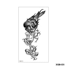 Load image into Gallery viewer, Creative Flower Half Arm Cool Tattoo Stickers Waterproof Fashion Lion Animal Tiger Men Women Female Snake Tattoo Stickers

