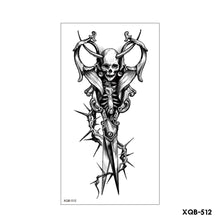 Load image into Gallery viewer, Creative Flower Half Arm Cool Tattoo Stickers Waterproof Fashion Lion Animal Tiger Men Women Female Snake Tattoo Stickers
