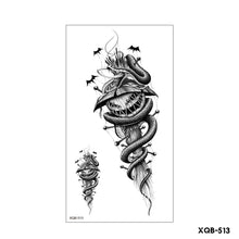 Load image into Gallery viewer, Creative Flower Half Arm Cool Tattoo Stickers Waterproof Fashion Lion Animal Tiger Men Women Female Snake Tattoo Stickers
