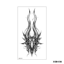 Load image into Gallery viewer, Creative Flower Half Arm Cool Tattoo Stickers Waterproof Fashion Lion Animal Tiger Men Women Female Snake Tattoo Stickers
