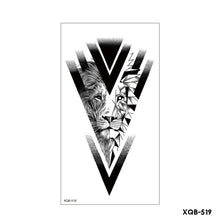 Load image into Gallery viewer, Creative Flower Half Arm Cool Tattoo Stickers Waterproof Fashion Lion Animal Tiger Men Women Female Snake Tattoo Stickers

