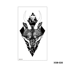 Load image into Gallery viewer, Creative Flower Half Arm Cool Tattoo Stickers Waterproof Fashion Lion Animal Tiger Men Women Female Snake Tattoo Stickers
