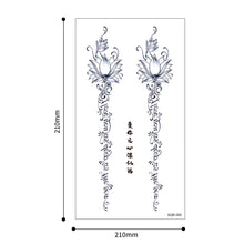 Load image into Gallery viewer, Creative Flower Half Arm Tattoo Stickers Waterproof Fashion Lion Animal Tiger Men Women Tattoo Sticker Snake Tattoo Stickers
